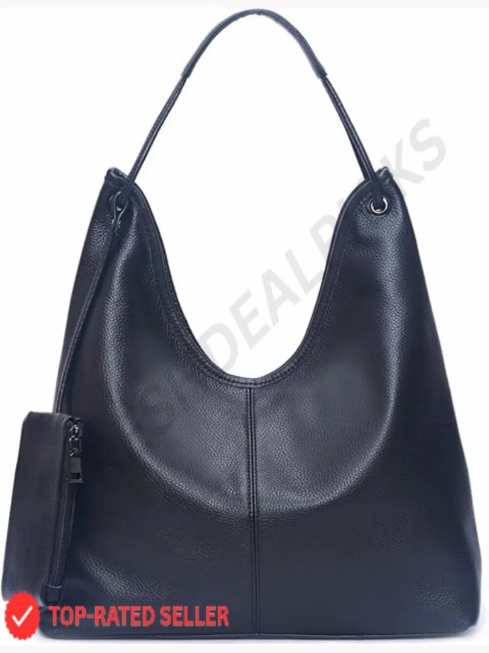 Large Hobo Shoulder Bag Slouchy Genuine Leather Purses Work Shopping Everyday